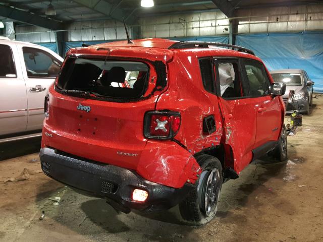 ZACCJBAB9HPG38355 - 2017 JEEP RENEGADE S წითელი ფოტო 4