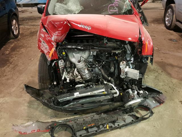 ZACCJBAB9HPG38355 - 2017 JEEP RENEGADE S წითელი ფოტო 7