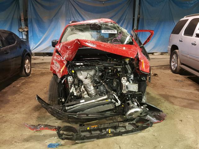 ZACCJBAB9HPG38355 - 2017 JEEP RENEGADE S წითელი ფოტო 9