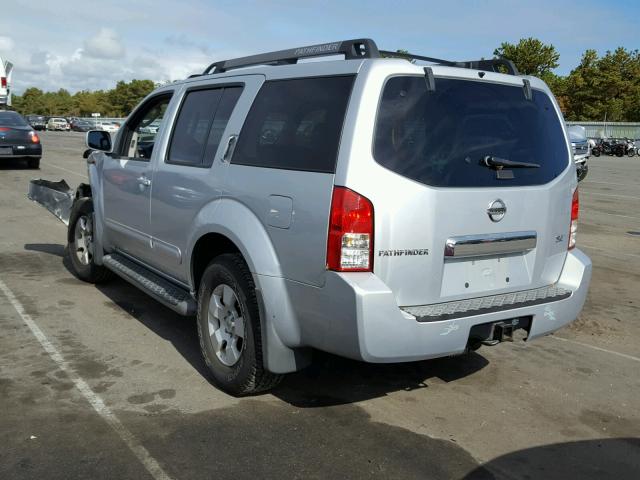 5N1AR18W57C620131 - 2007 NISSAN PATHFINDER SILVER photo 3