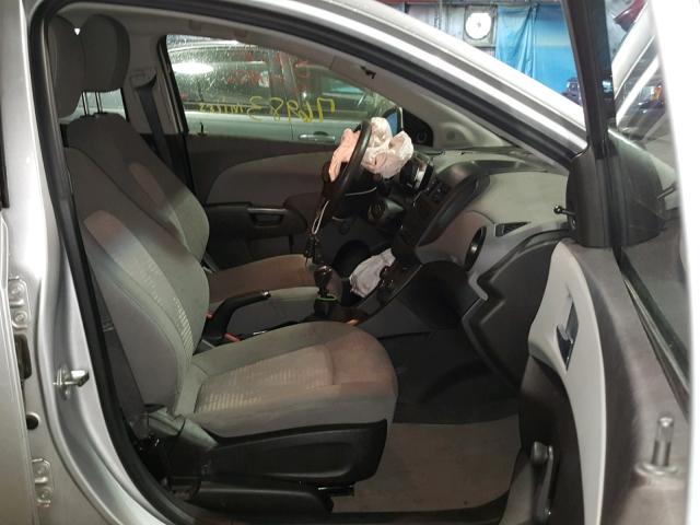 1G1JB6SH3C4125813 - 2012 CHEVROLET SONIC LS 银色 照片 5