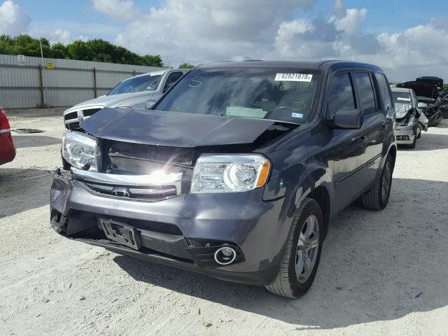 5FNYF3H74EB025139 - 2014 HONDA PILOT EXLN GRAY photo 2