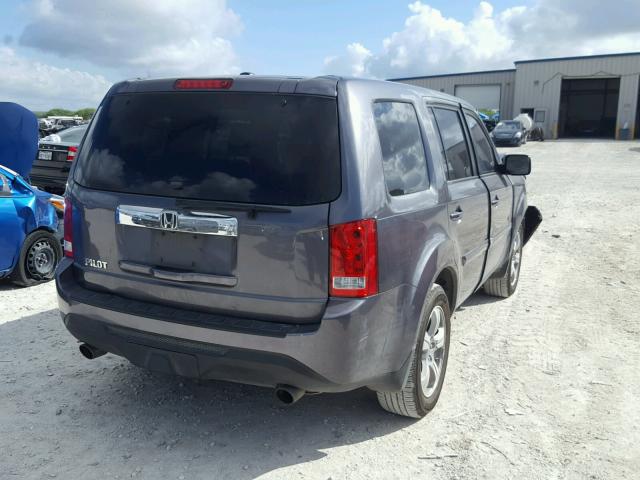 5FNYF3H74EB025139 - 2014 HONDA PILOT EXLN GRAY photo 4