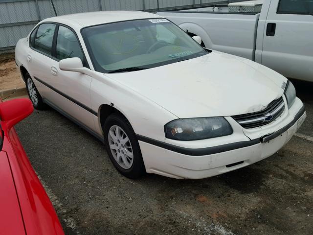 2G1WF52E249385368 - 2004 CHEVROLET IMPALA WHITE photo 1