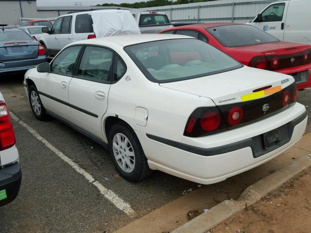 2G1WF52E249385368 - 2004 CHEVROLET IMPALA WHITE photo 3