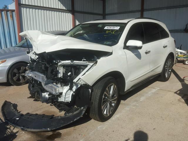 5FRYD4H70HB029901 - 2017 ACURA MDX TECHNO WHITE photo 2