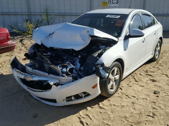 1G1PC5SB7E7297602 - 2014 CHEVROLET CRUZE WHITE photo 2