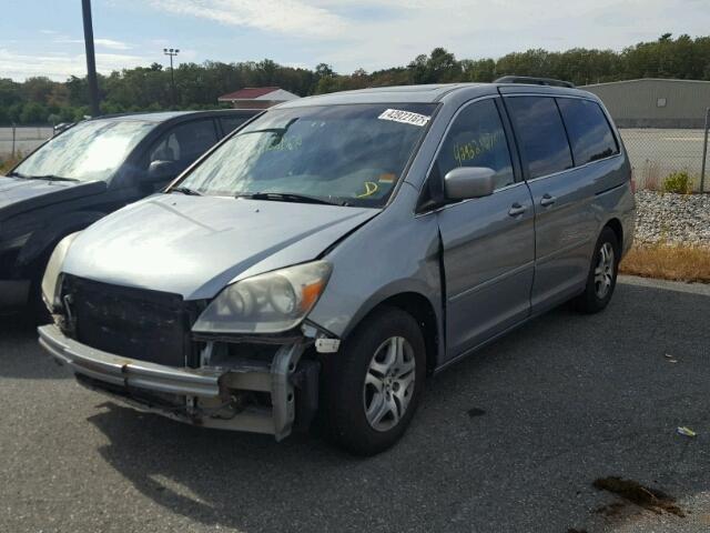 5FNRL38646B119348 - 2006 HONDA ODYSSEY EX BLUE photo 2