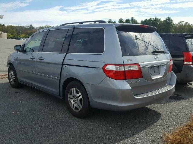 5FNRL38646B119348 - 2006 HONDA ODYSSEY EX BLUE photo 3