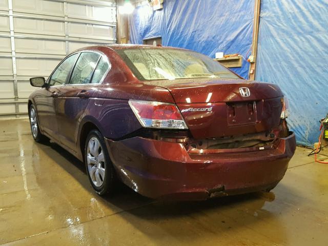 1HGCP26818A105591 - 2008 HONDA ACCORD EXL MAROON photo 3