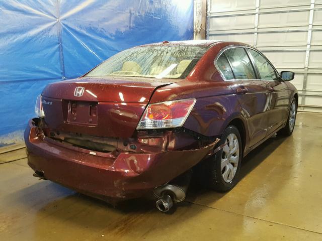 1HGCP26818A105591 - 2008 HONDA ACCORD EXL MAROON photo 4