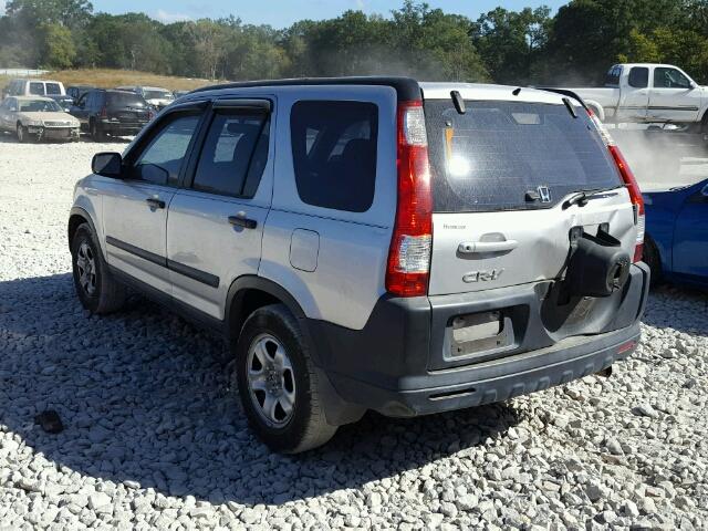 SHSRD68536U407084 - 2006 HONDA CR-V LX SILVER photo 3