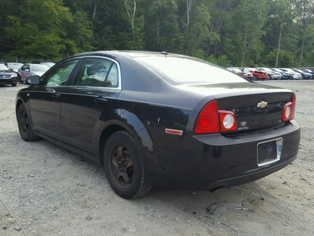 1G1ZG57B684261931 - 2008 CHEVROLET MALIBU LS შავი ფოტო 3