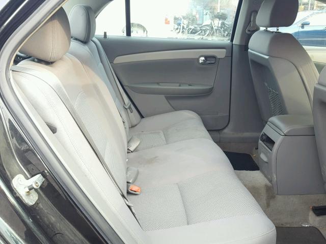 1G1ZG57B684261931 - 2008 CHEVROLET MALIBU LS შავი ფოტო 6