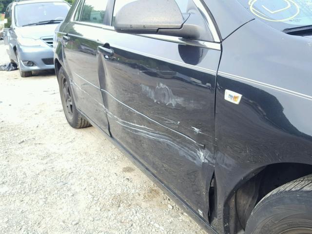 1G1ZG57B684261931 - 2008 CHEVROLET MALIBU LS შავი ფოტო 9