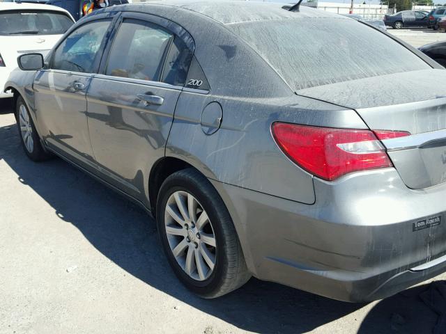 1C3CCBBB0CN176864 - 2012 CHRYSLER 200 GRAY photo 3