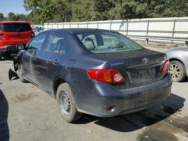 1NXBU4EE4AZ318976 - 2010 TOYOTA COROLLA BA GRAY photo 3