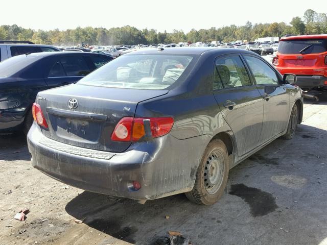 1NXBU4EE4AZ318976 - 2010 TOYOTA COROLLA BA GRAY photo 4