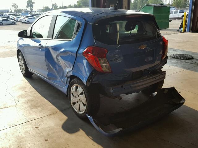 KL8CB6SA3HC781633 - 2017 CHEVROLET SPARK LS BLUE photo 3