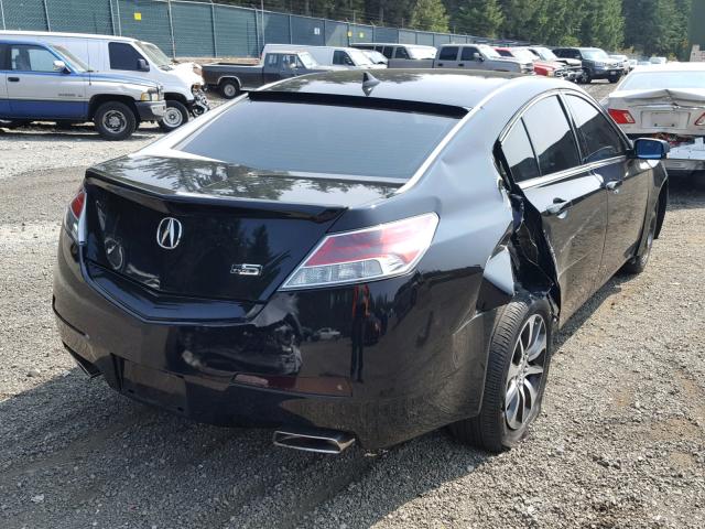 19UUA8F27AA022824 - 2010 ACURA TL BLACK photo 4