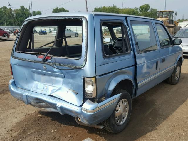 2B4GH253XPR229885 - 1993 DODGE CARAVAN BLUE photo 4