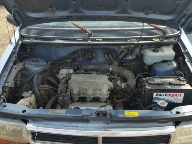 2B4GH253XPR229885 - 1993 DODGE CARAVAN BLUE photo 7