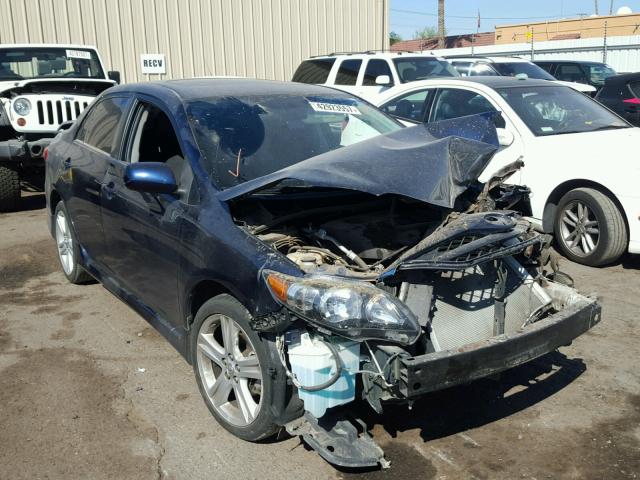 5YFBU4EE1DP138621 - 2013 TOYOTA COROLLA BA BLUE photo 1