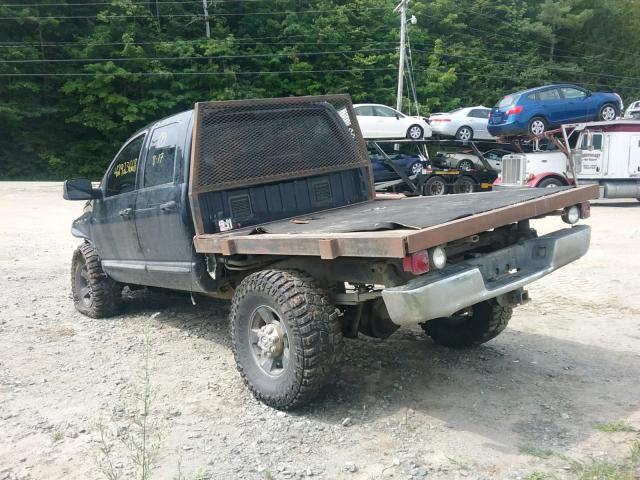 1D7KS28C37J527795 - 2007 DODGE RAM 2500 S BLACK photo 3