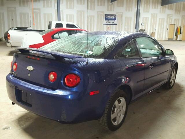 1G1AL15F977342538 - 2007 CHEVROLET COBALT LT BLUE photo 4