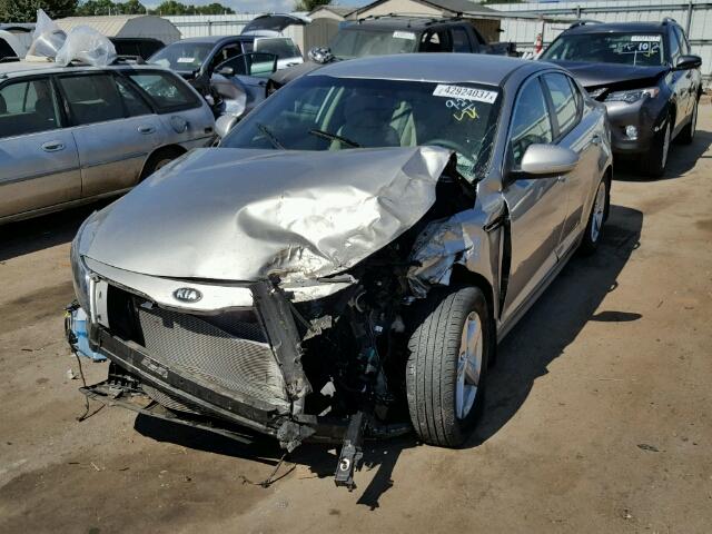 5XXGM4A75FG377839 - 2015 KIA OPTIMA SILVER photo 2