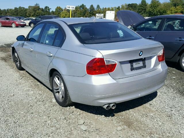 WBAVA37528NL57374 - 2008 BMW 328 I SILVER photo 3