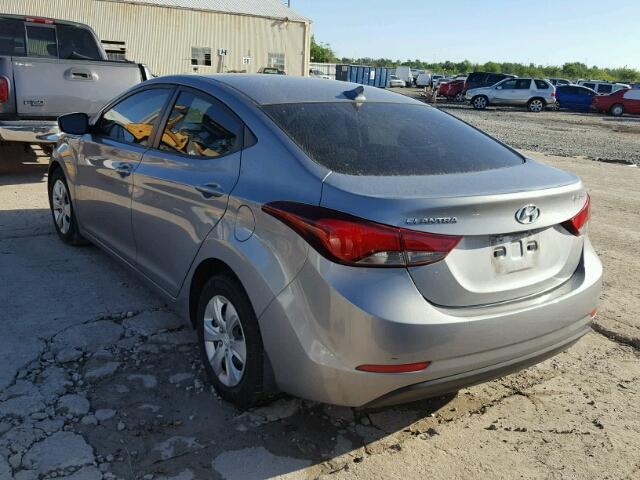 KMHDH4AE1GU478454 - 2016 HYUNDAI ELANTRA SE SILVER photo 3