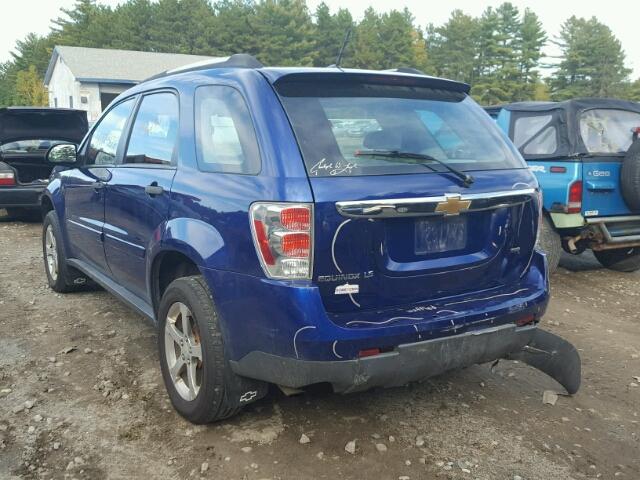 2CNDL23F576073348 - 2007 CHEVROLET EQUINOX LS BLUE photo 3