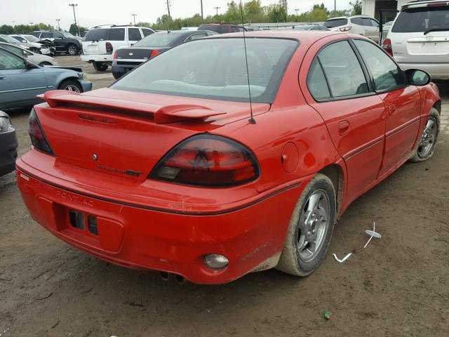 1G2NW52E54M702666 - 2004 PONTIAC GRAND AM G RED photo 4