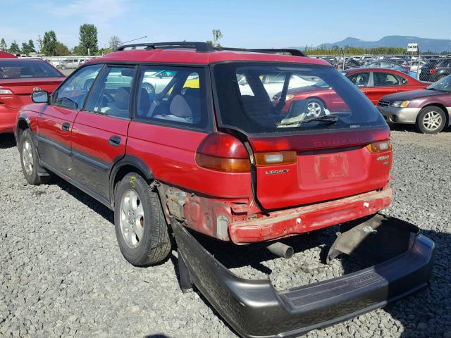 4S3BG6857X7621258 - 1999 SUBARU LEGACY OUT RED photo 3