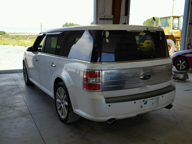 2FMHK6DT9ABA99644 - 2010 FORD FLEX LIMIT WHITE photo 3