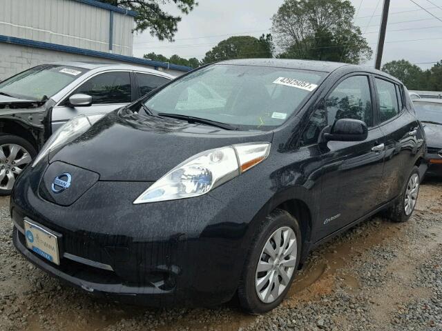 1N4AZ0CPXDC419793 - 2013 NISSAN LEAF S BLACK photo 2