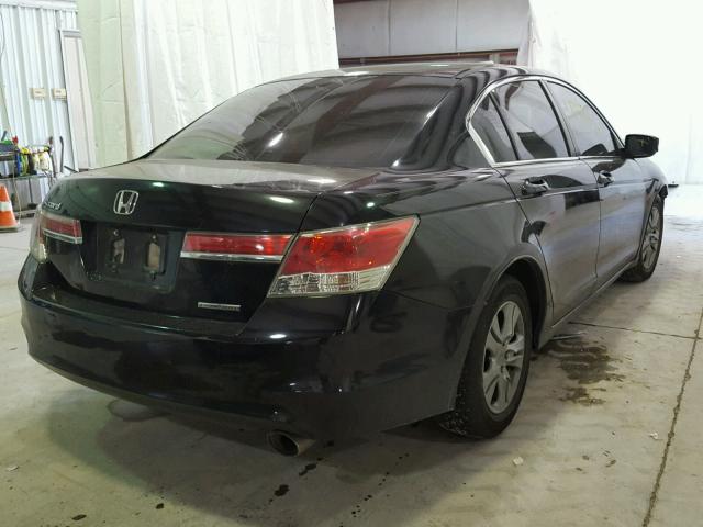 1HGCP2F63CA150099 - 2012 HONDA ACCORD SE BLACK photo 4