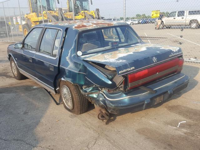 1C3XA3634PF610963 - 1993 CHRYSLER LEBARON LE GREEN photo 3