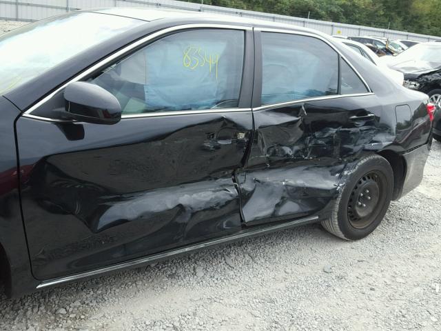 4T1BF1FK3CU071563 - 2012 TOYOTA CAMRY BLACK photo 9