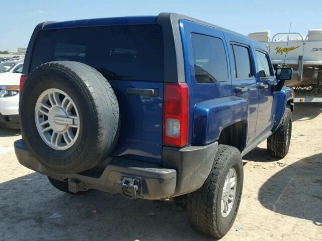 5GTDN136368256483 - 2006 HUMMER H3 BLUE photo 4