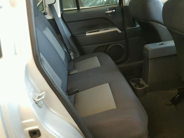 1J8FT47W68D529176 - 2008 JEEP COMPASS SP SILVER photo 6