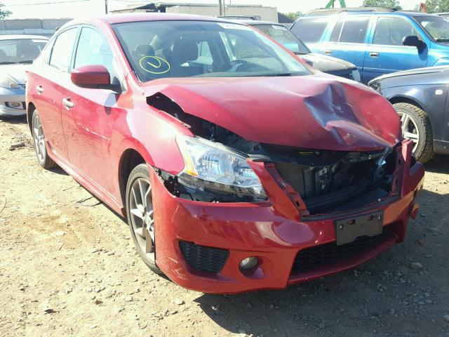 3N1AB7AP9DL728690 - 2013 NISSAN SENTRA S MAROON photo 1