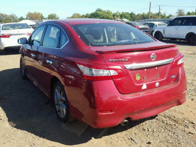 3N1AB7AP9DL728690 - 2013 NISSAN SENTRA S MAROON photo 3