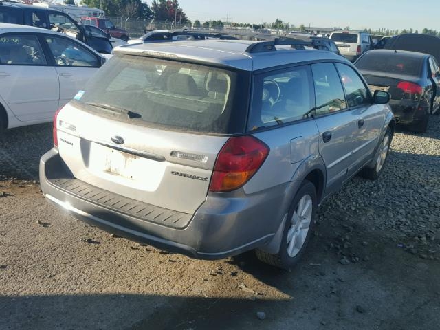 4S4BP61CX67356161 - 2006 SUBARU LEGACY OUT SILVER photo 4