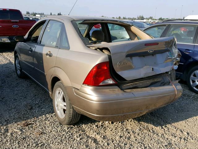 1FAHP34333W160840 - 2003 FORD FOCUS SE C BROWN photo 3