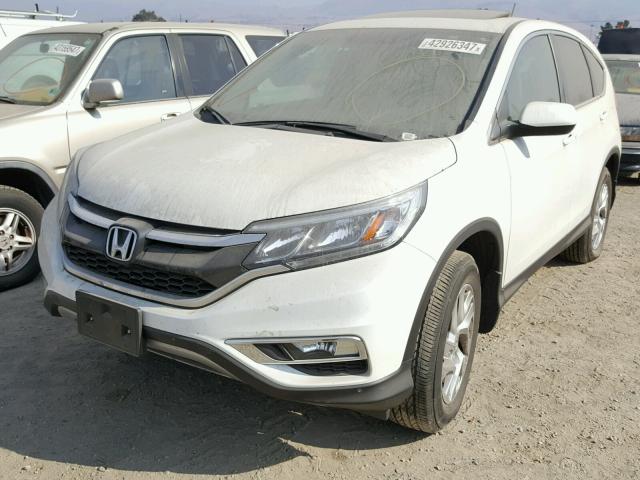 5J6RM4H50FL052040 - 2015 HONDA CR-V EX WHITE photo 2