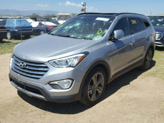 KM8SRDHF8DU013782 - 2013 HYUNDAI SANTA FE L SILVER photo 2