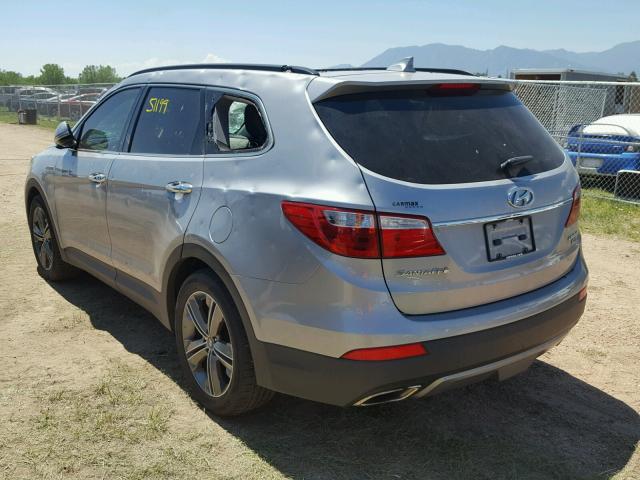 KM8SRDHF8DU013782 - 2013 HYUNDAI SANTA FE L SILVER photo 3