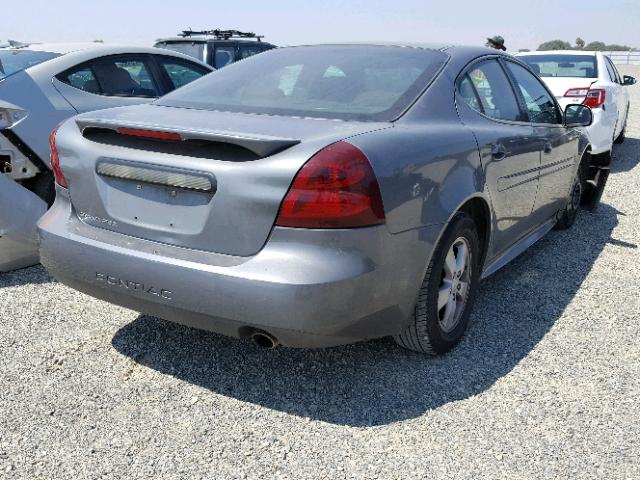 2G2WP552781123375 - 2008 PONTIAC GRAND PRIX GRAY photo 4